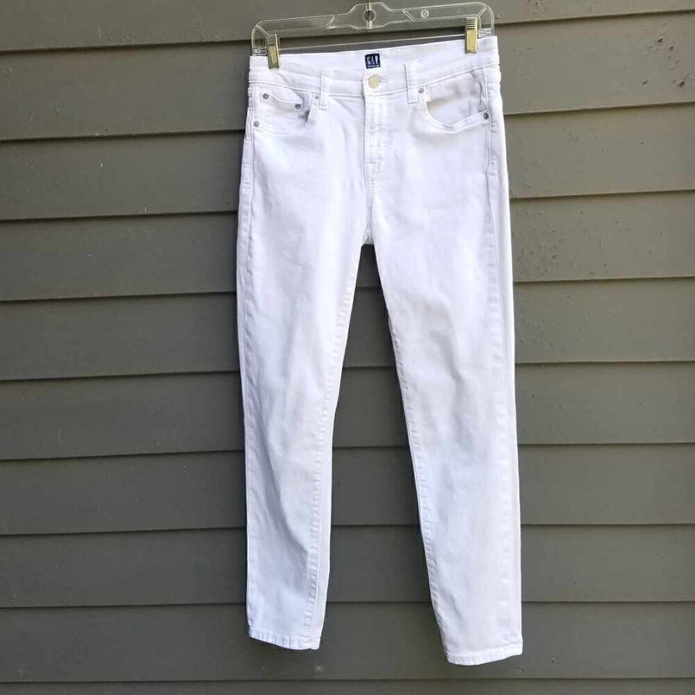 Gap White True Skinny Jeans size 27 R